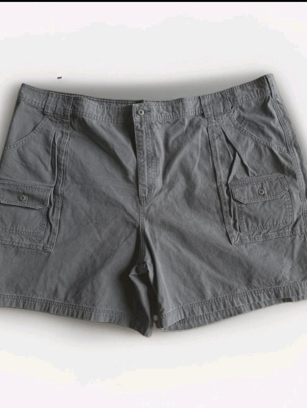 Cabelas Mens Size 50 Gray Shorts Cargo 7" Inseam EUC